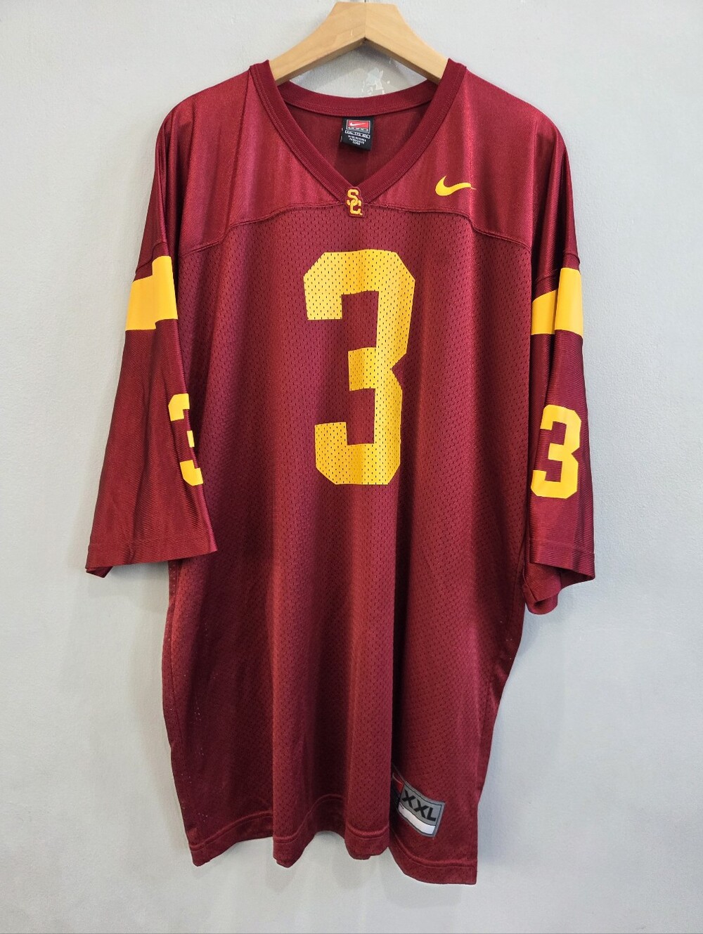 USC Trojans Nike Team Football College Jersey NCAA Mesh #3 Men's Size XXL